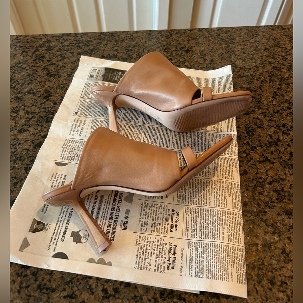 Antonio Melani Bynx Tan Leather Women's dress sandals - Picture 6 of 7